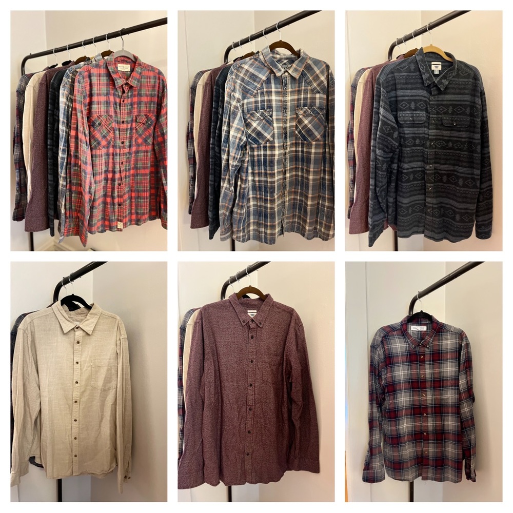 Bundle of 6 Men’s button down shirts